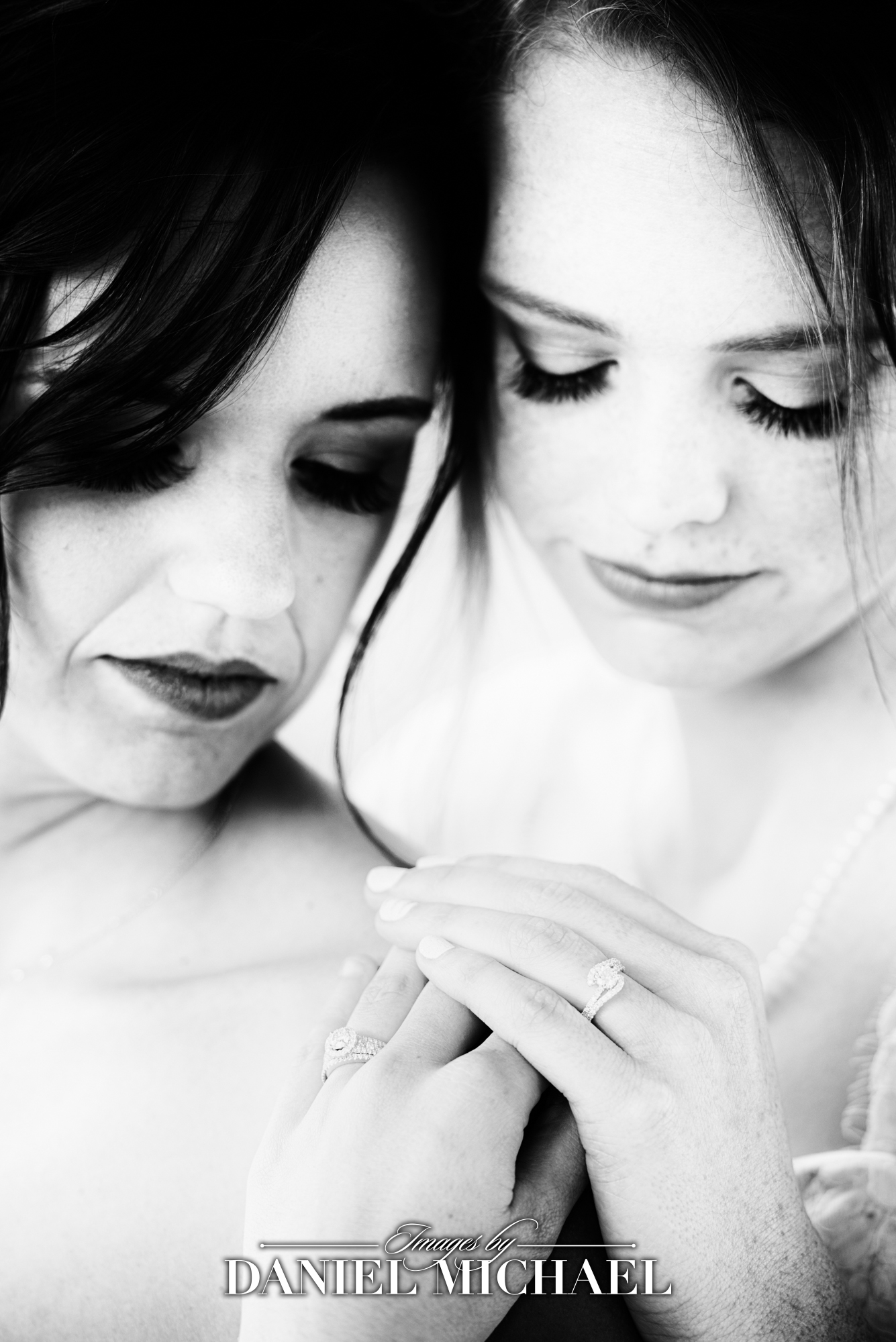 LGBTQ+ Close up of two Brides and Rings
